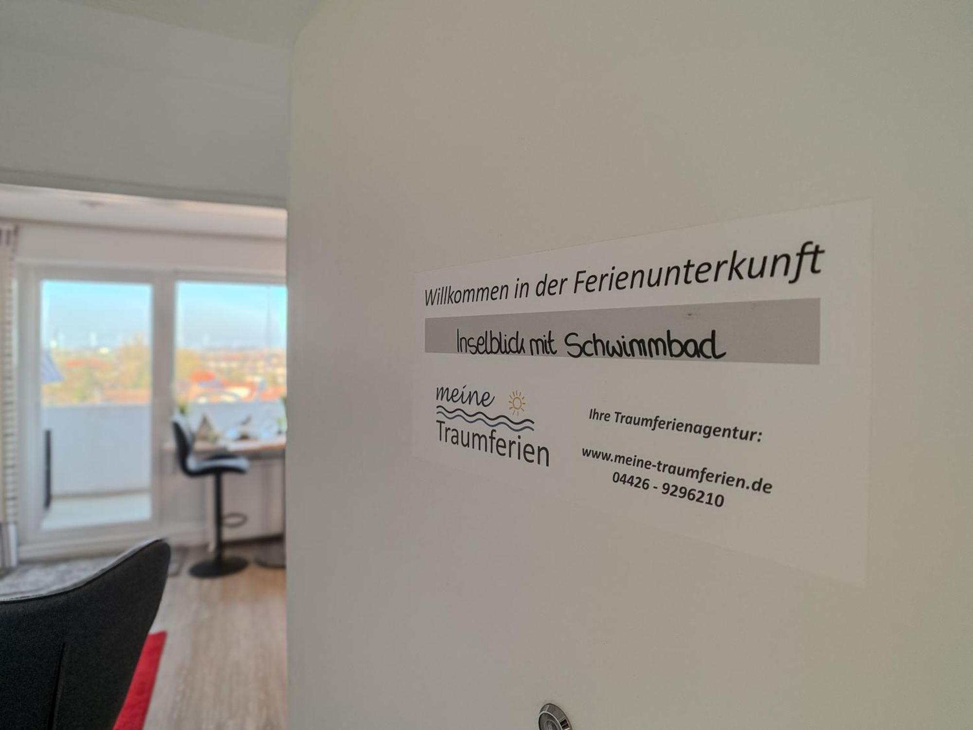 Fewo Inselblick Mit Schwimmbad - Horumersiel Exterior photo
